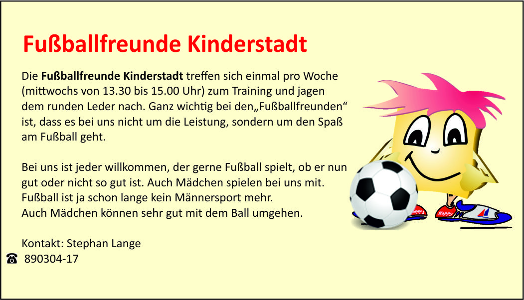 Fußballfreunde Kinderstadt