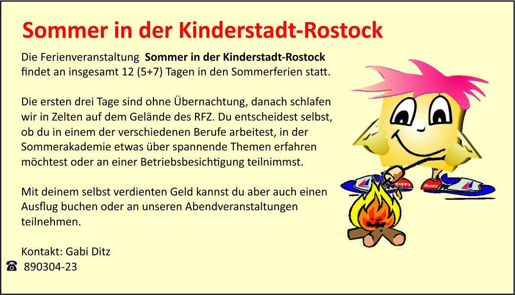 Sommer in der Kinderstadt-Rostock