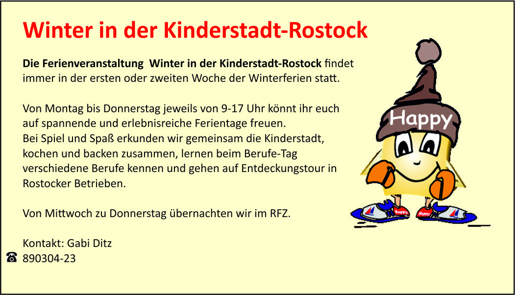 Winter in der Kinderstadt-Rostock